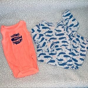 Whale Baby Matching set